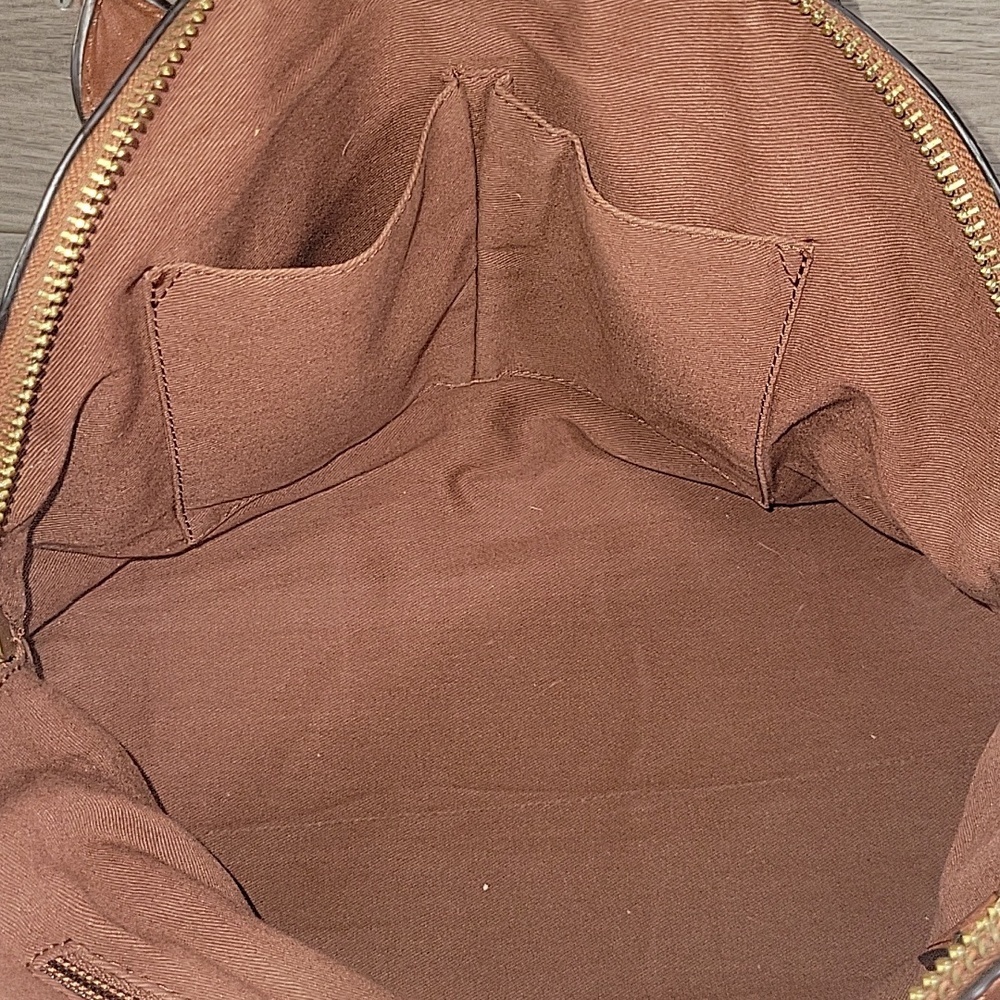 Frye Brown Leather Top-Handle Satchel Handbag - Picture 10 of 15